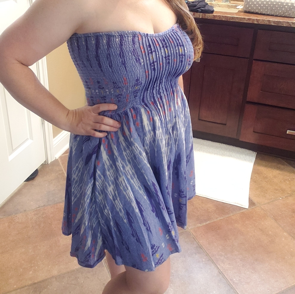 Vintage Havana Strapless dress/coverup Alter'dstat